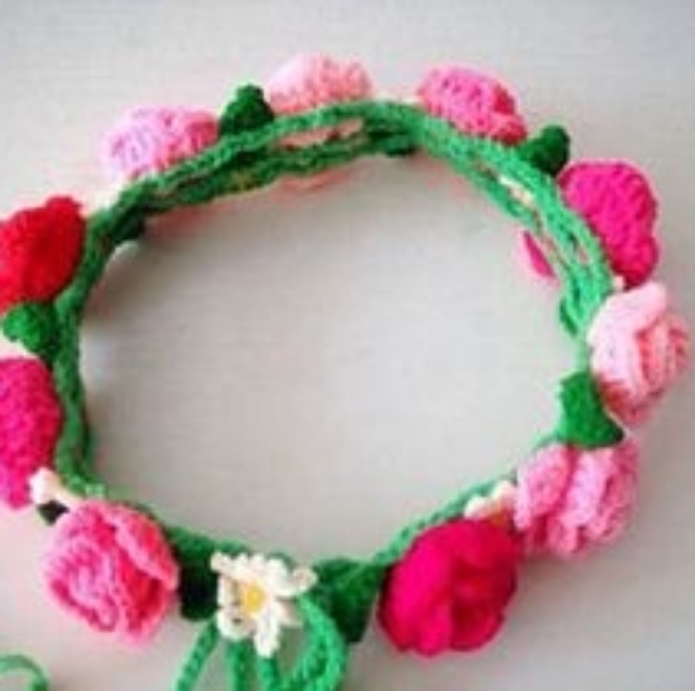Handmade crochet baby hairband/necklaces, jewelry